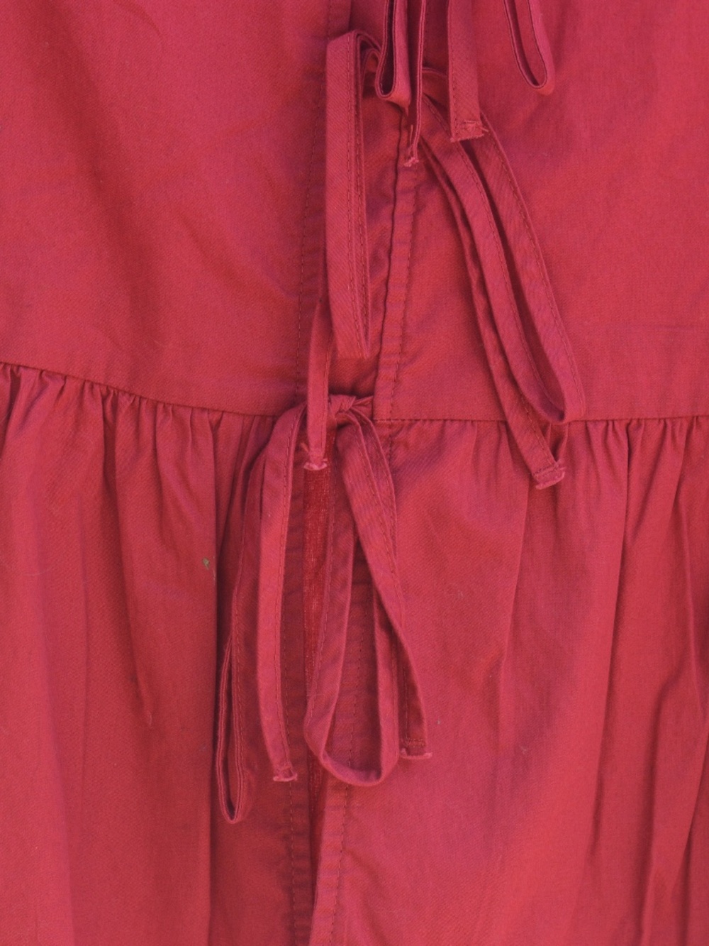 100% Cotton Red blouse Long Sleeve SZ L NWT